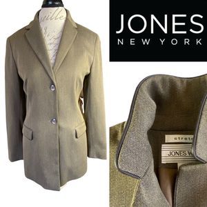 Jones New York TAN Long Blazer Women 8